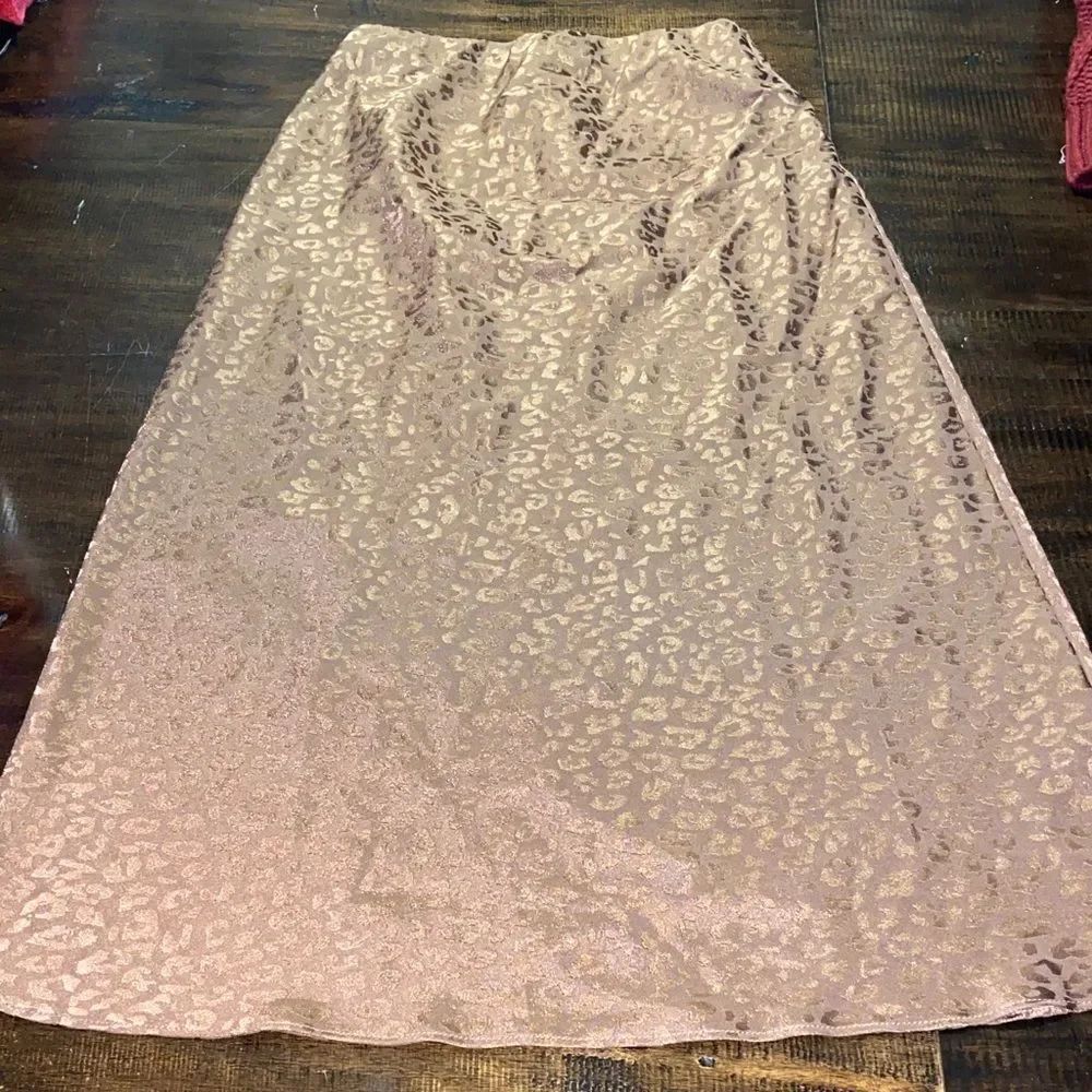 Mi Ami Brown Leopard A-Line Skirt XS